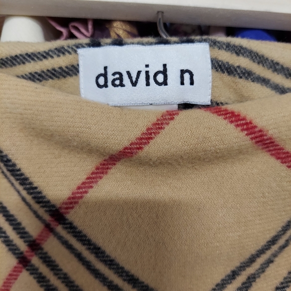SOLD 🥰 wool checked plaid maxi skirt by David N - Picture 6 of 8